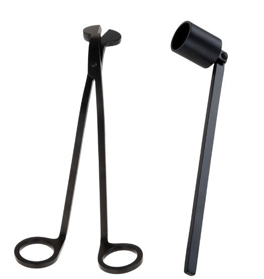 Wick Cutter & Candle Snuffer Set (Matte Black)